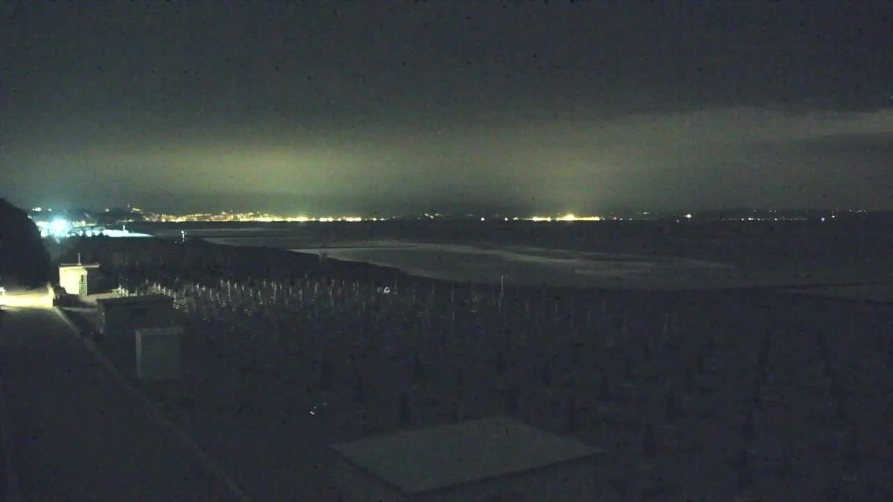 Webcam en vivo Grado: Vistas de la playa y del parque acuático en tiempo real