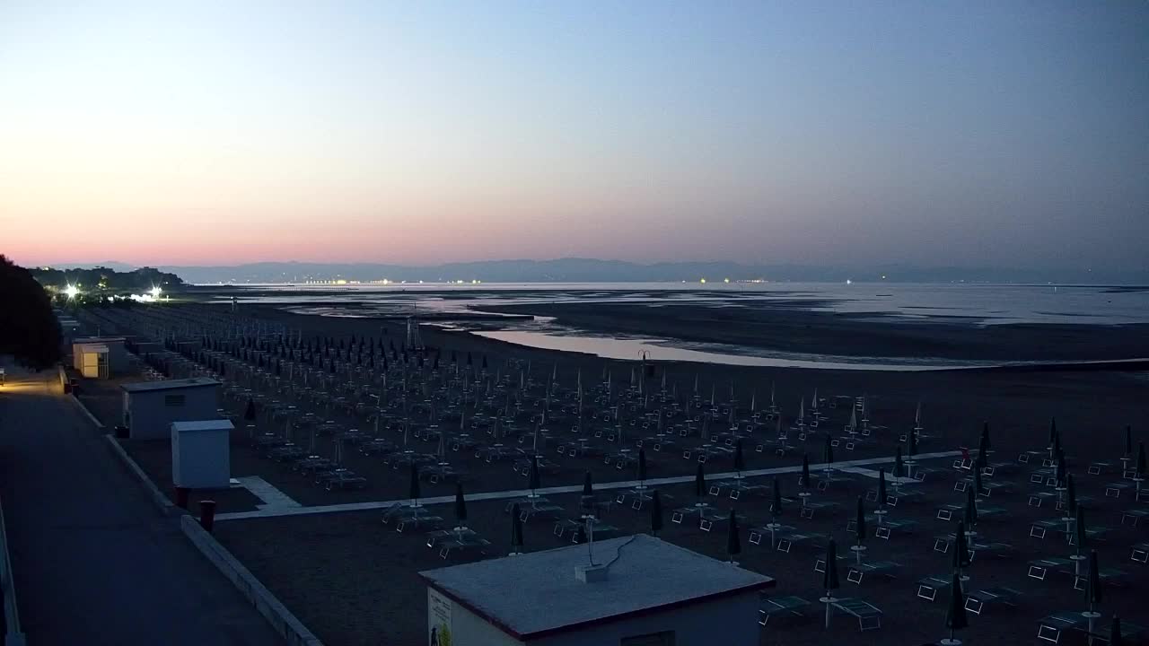 Grado Beach and Aquapark Views in Real Time