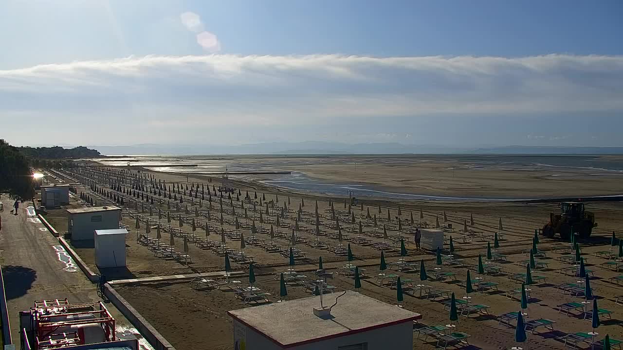 Webcam Live Grado: Vista sulla spiaggia e sull’acquapark in tempo reale