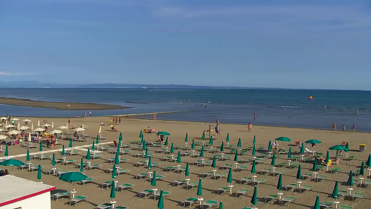 Grado Beach and Aquapark Views in Real Time