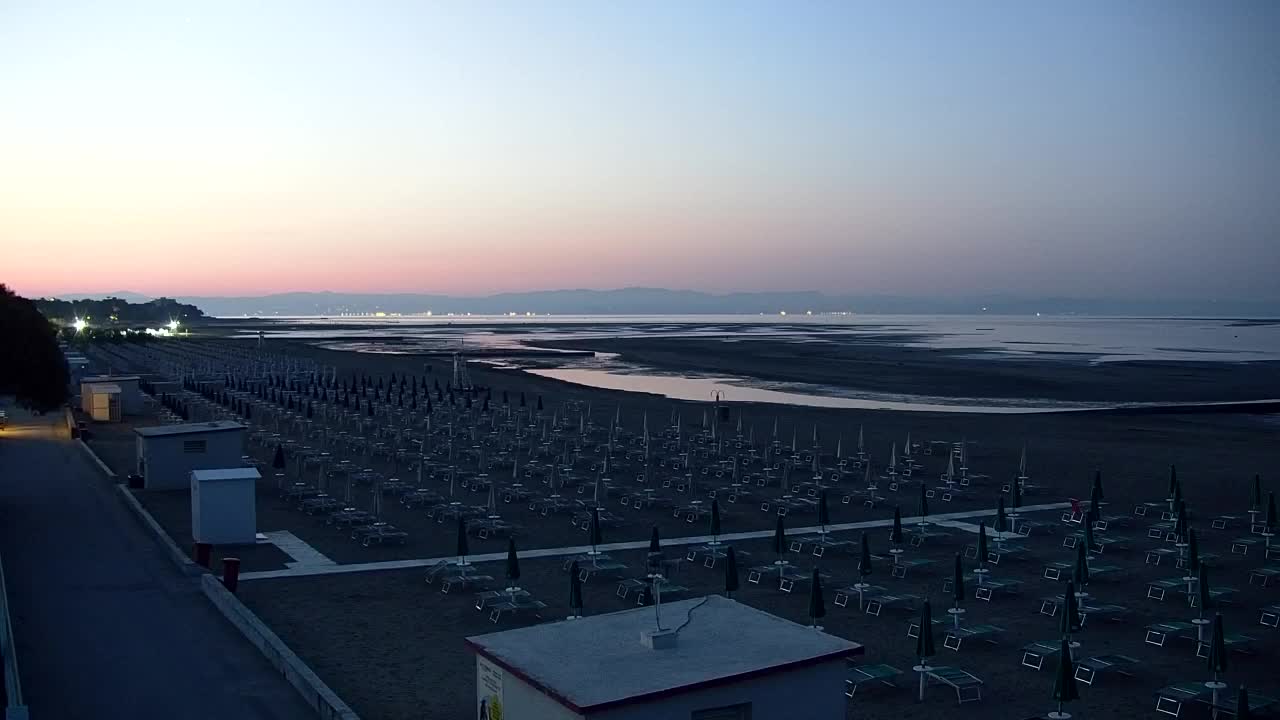Grado Beach and Aquapark Views in Real Time