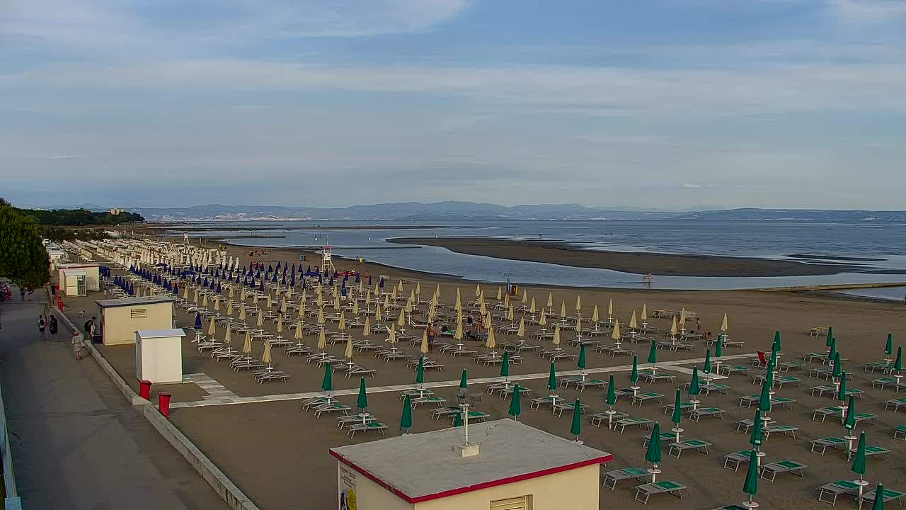 Grado Beach and Aquapark Views in Real Time