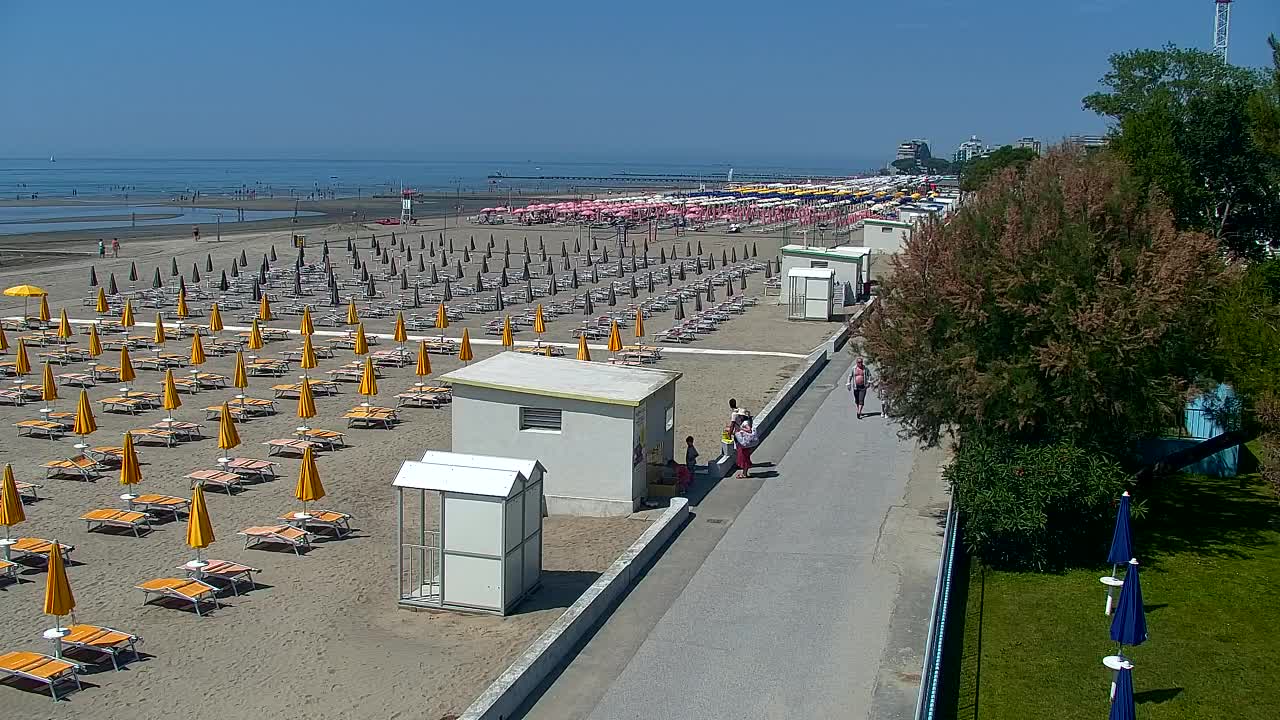 Grado Beach and Aquapark Views in Real Time