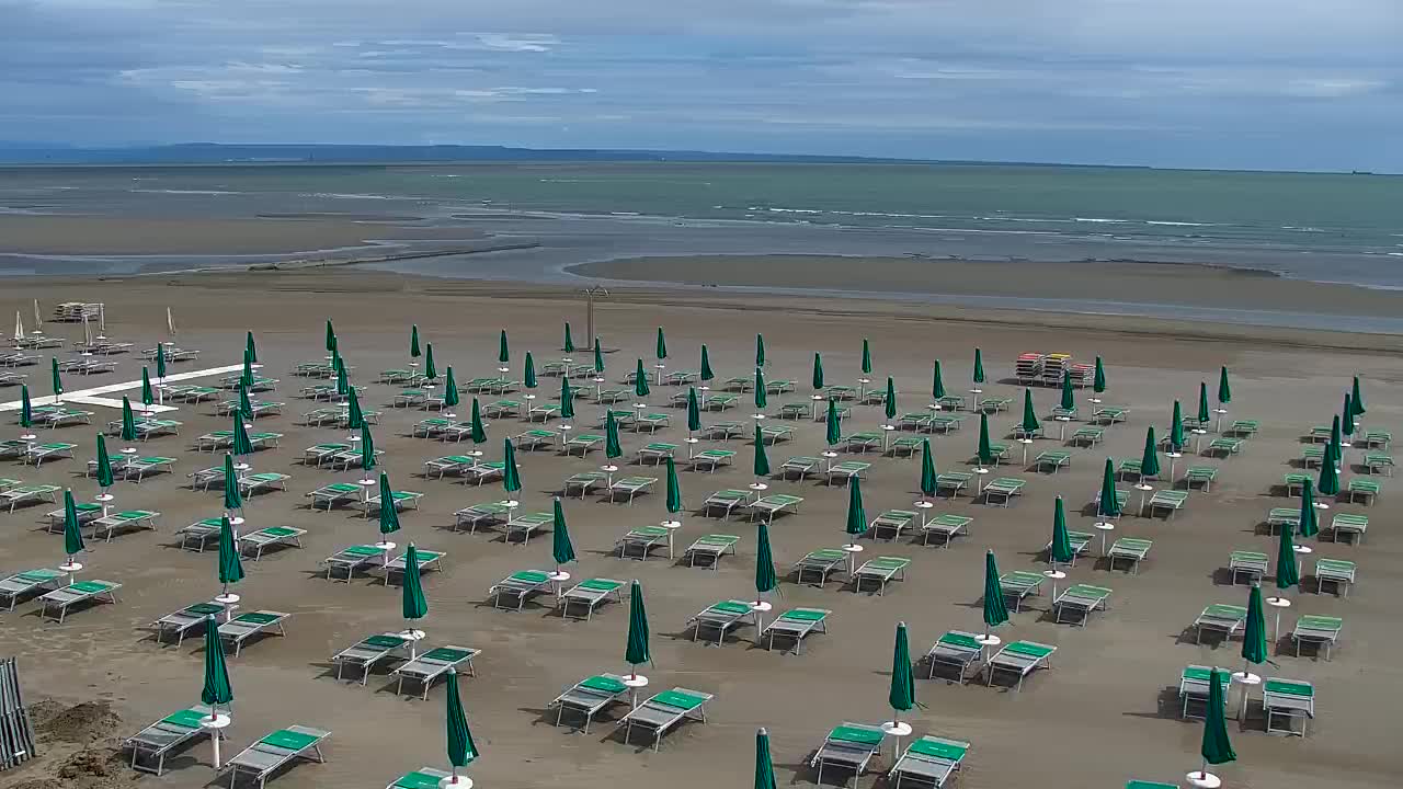 Spletna kamera v živo Grado: Pogledi na plažo in vodni park v realnem času