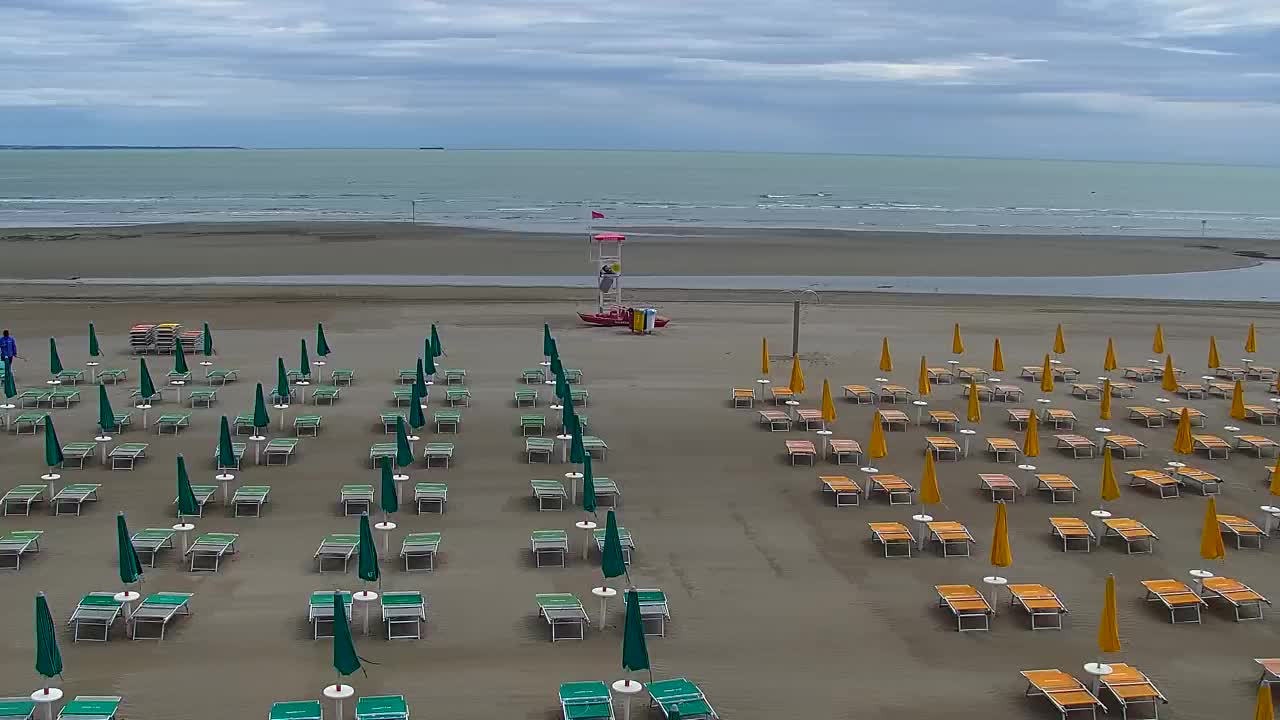 Grado Beach and Aquapark Views in Real Time