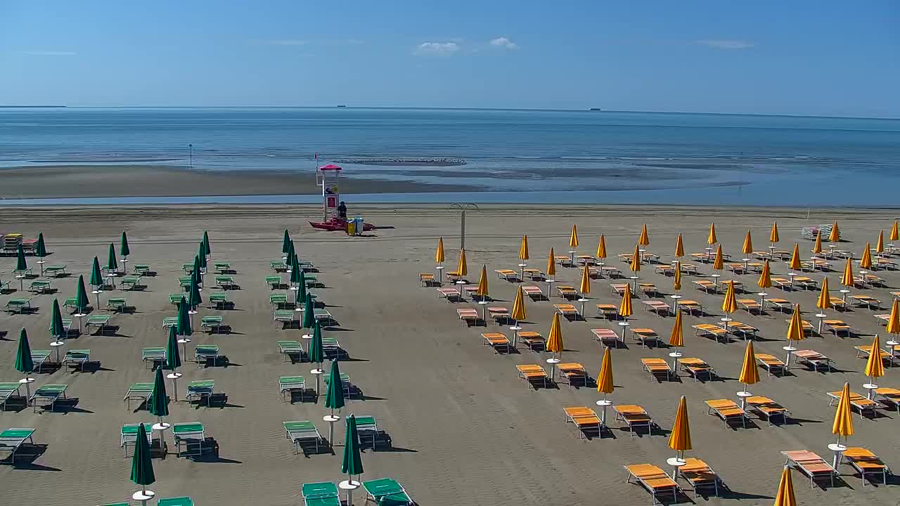 Grado Beach and Aquapark Views in Real Time