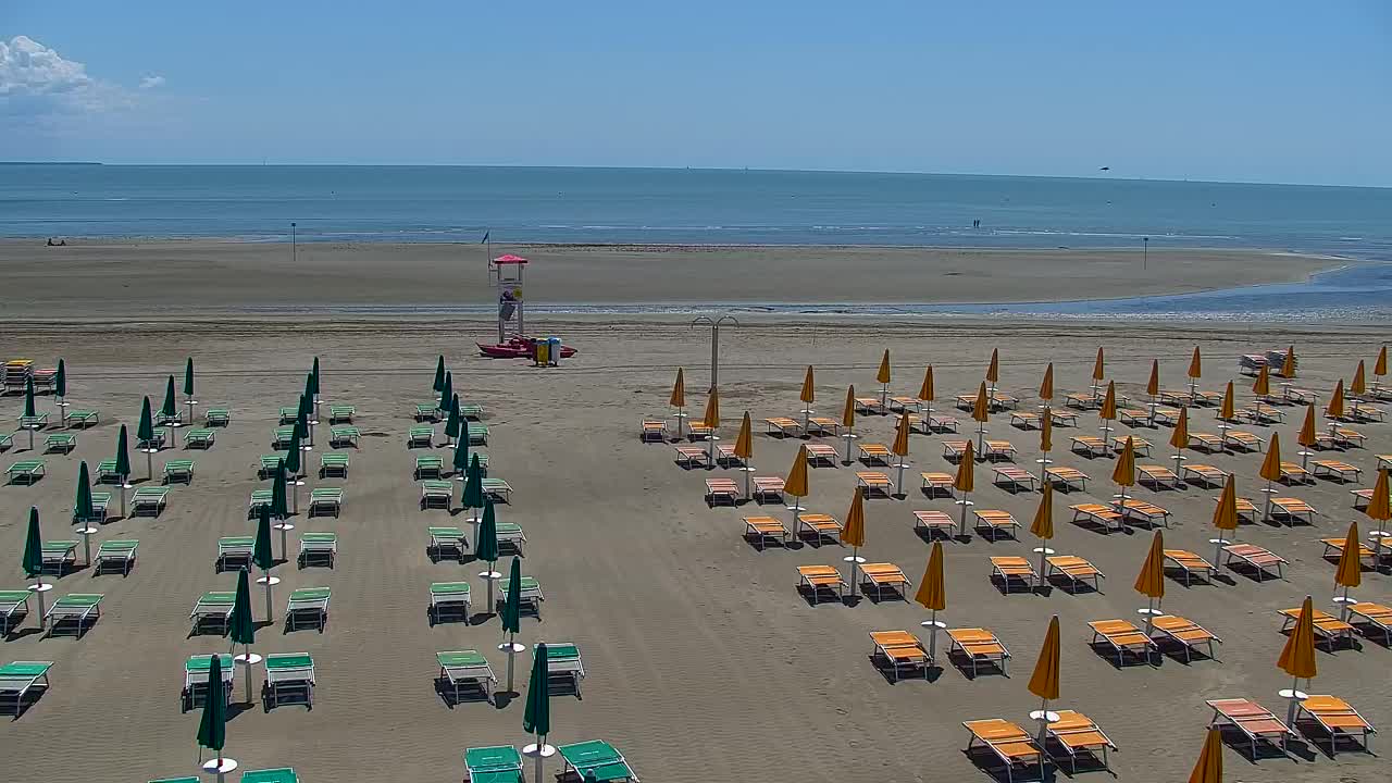 Spletna kamera v živo Grado: Pogledi na plažo in vodni park v realnem času