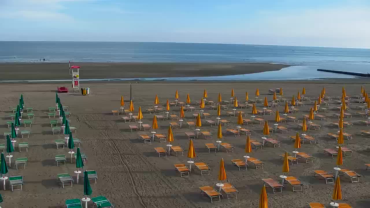 Grado Beach and Aquapark Views in Real Time