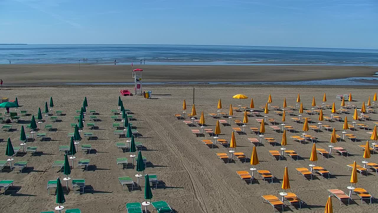 Spletna kamera v živo Grado: Pogledi na plažo in vodni park v realnem času