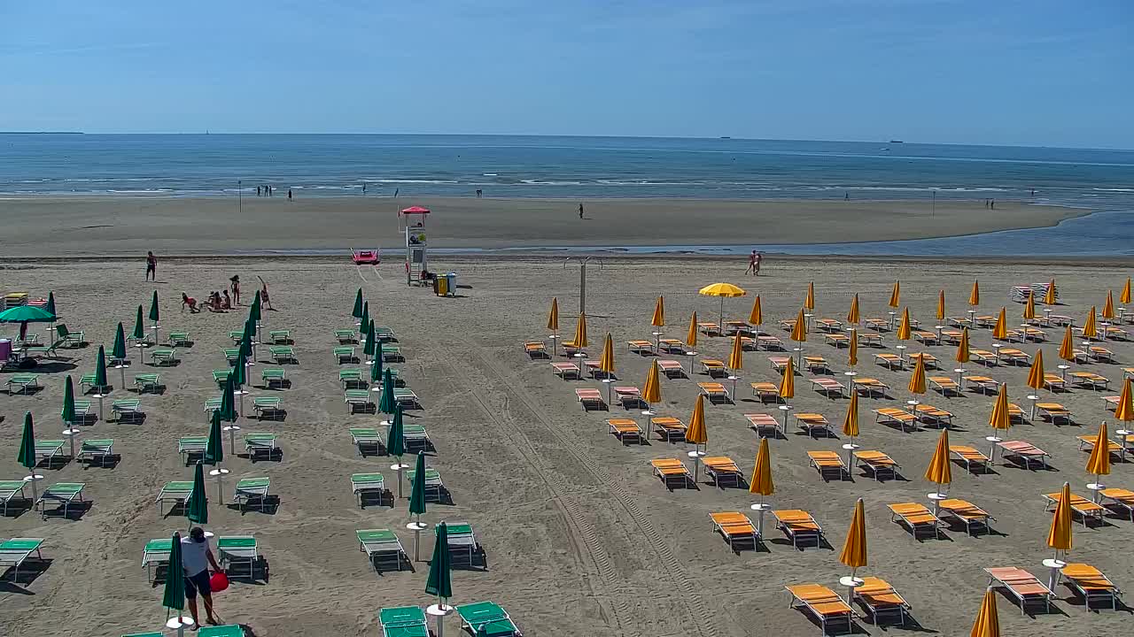 Spletna kamera v živo Grado: Pogledi na plažo in vodni park v realnem času