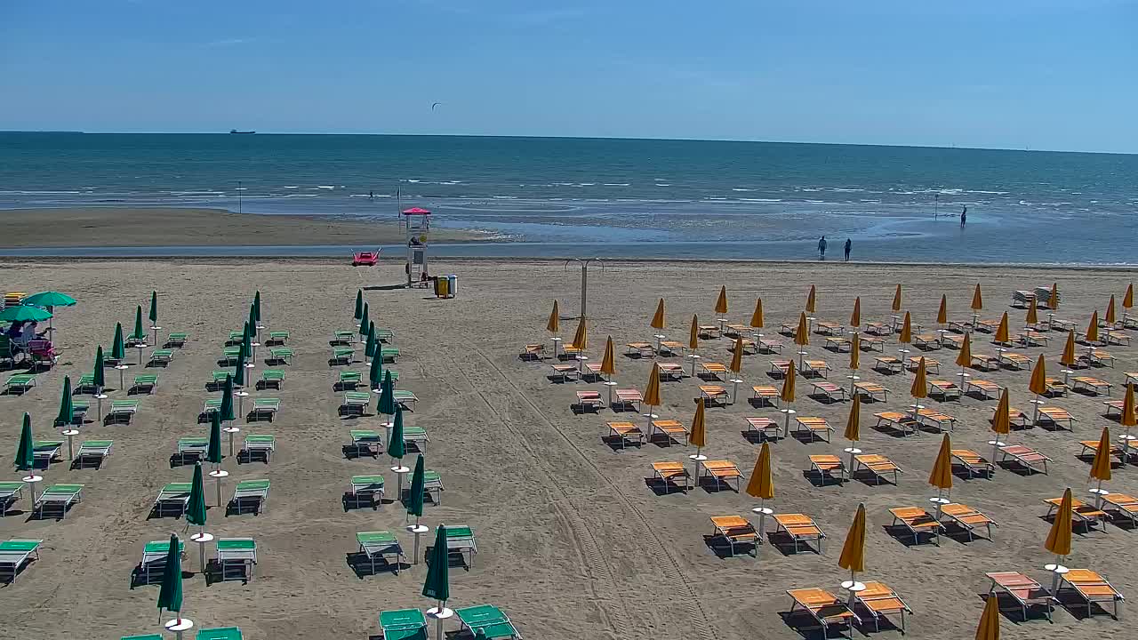 Spletna kamera v živo Grado: Pogledi na plažo in vodni park v realnem času