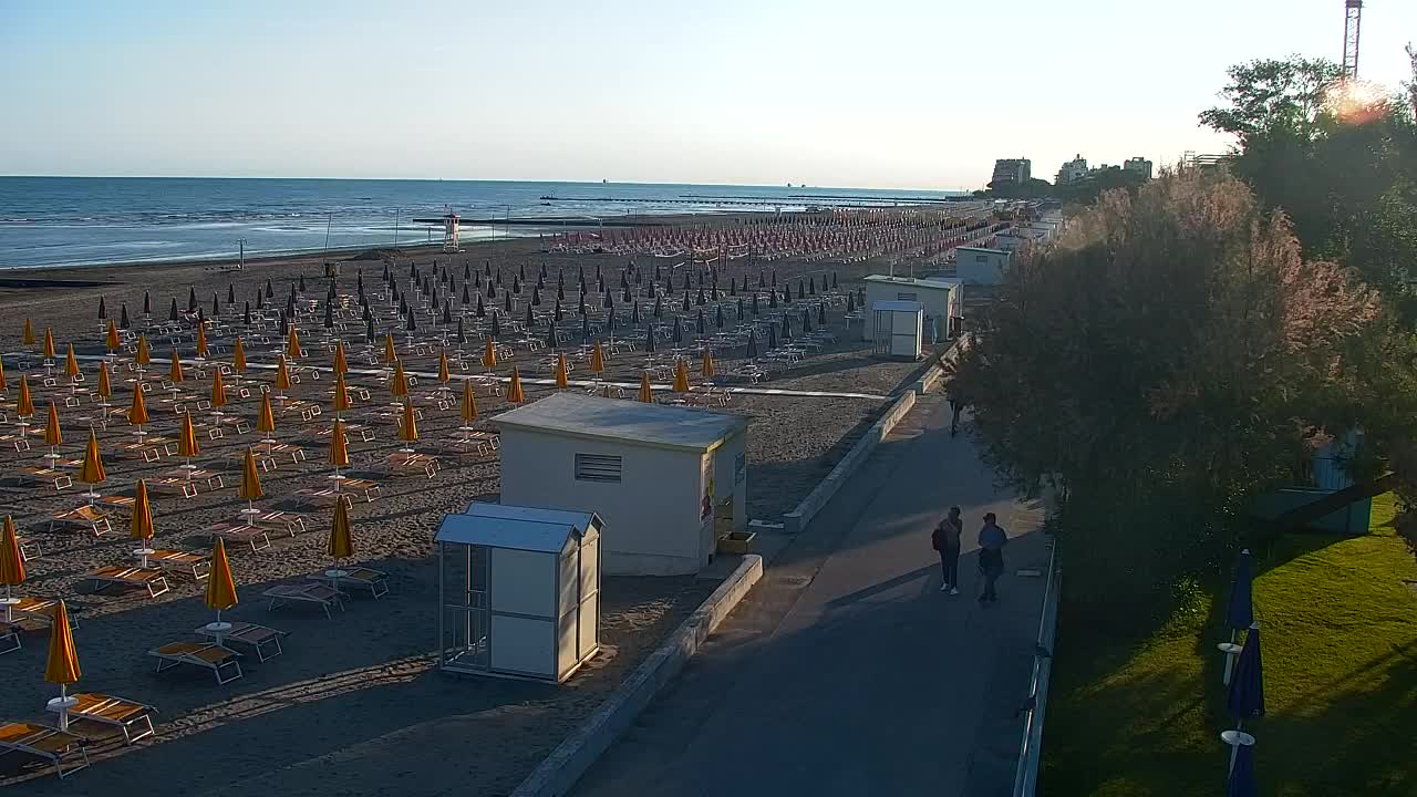 Grado Beach and Aquapark Views in Real Time