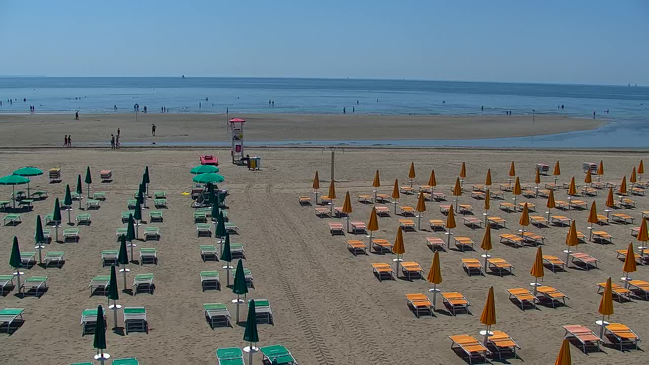 Grado Beach and Aquapark Views in Real Time