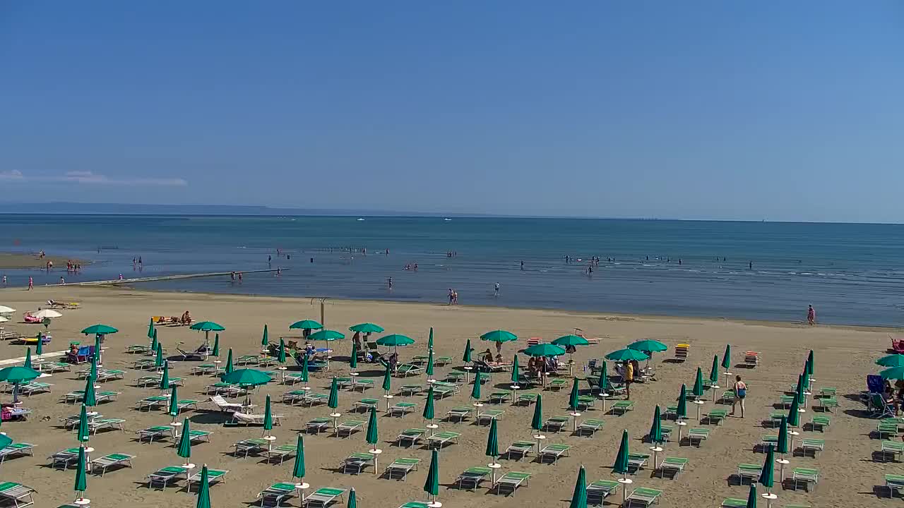 Grado Beach and Aquapark Views in Real Time