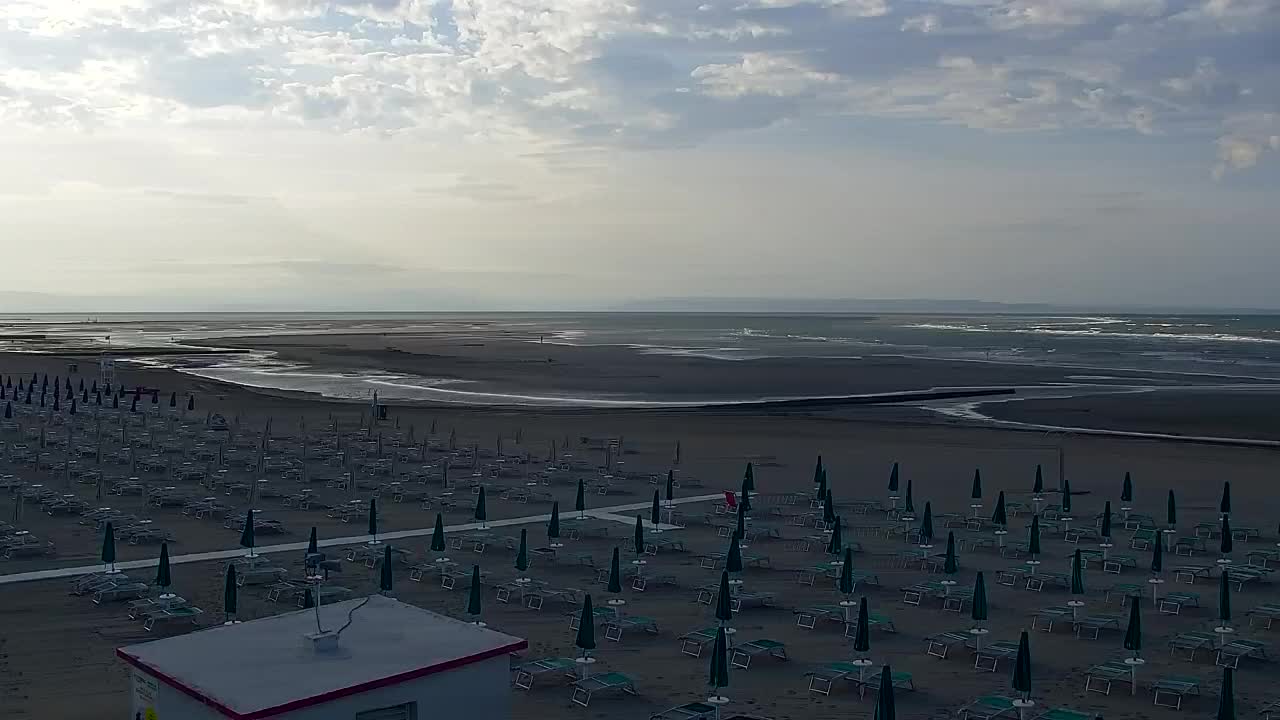 Spletna kamera v živo Grado: Pogledi na plažo in vodni park v realnem času