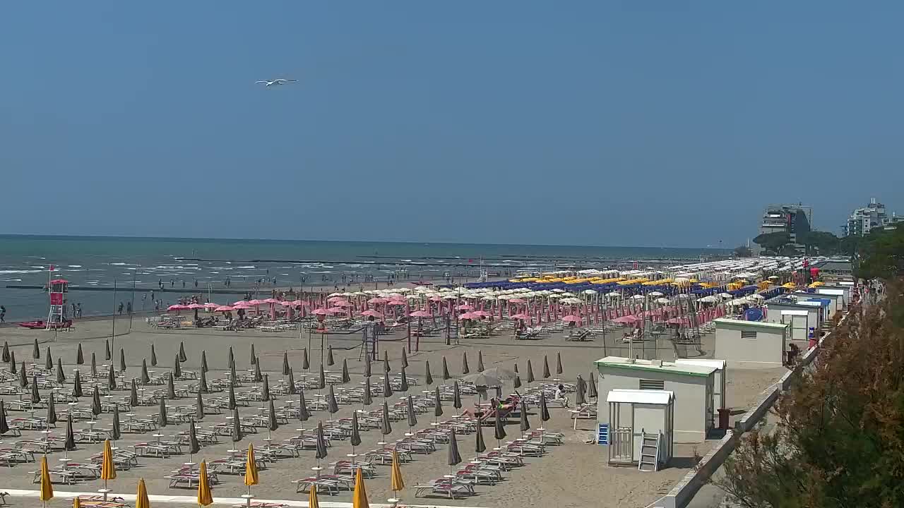 Grado Beach and Aquapark Views in Real Time