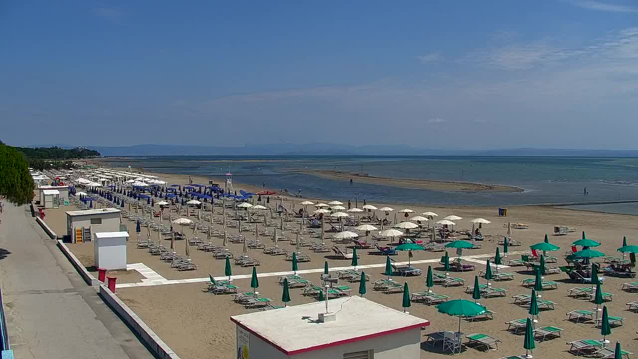Grado Beach and Aquapark Views in Real Time