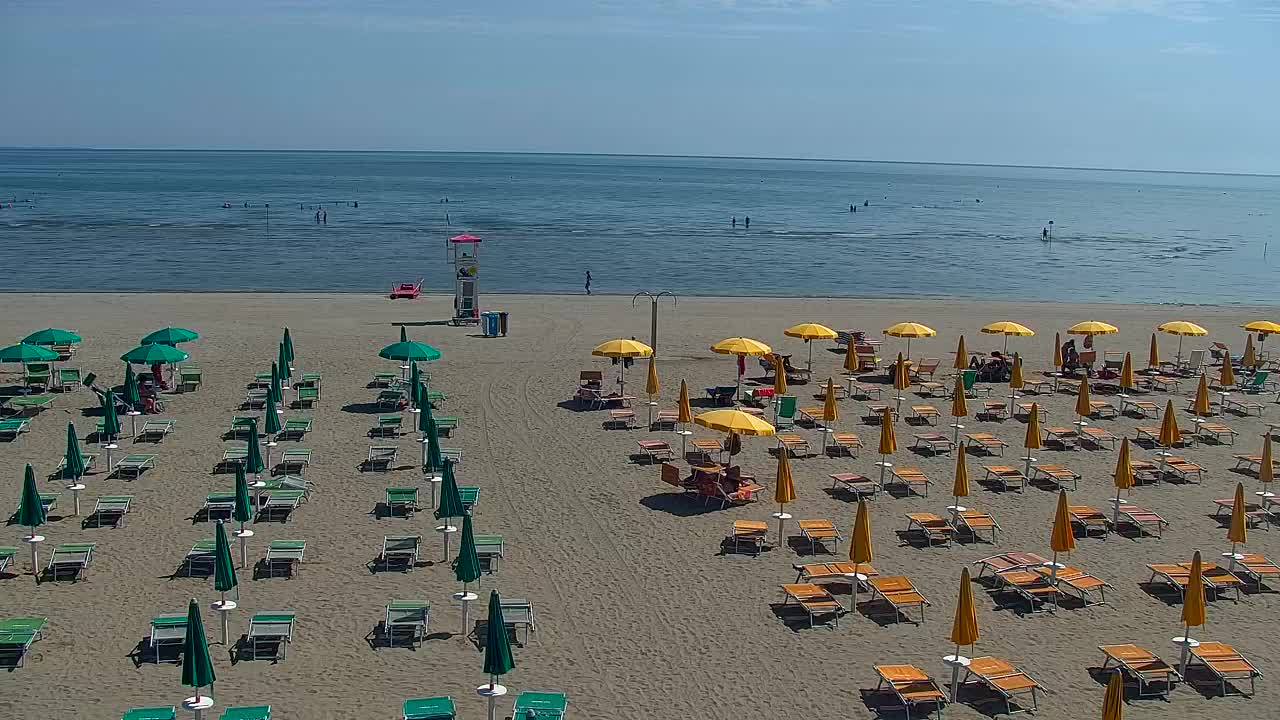 Spletna kamera v živo Grado: Pogledi na plažo in vodni park v realnem času