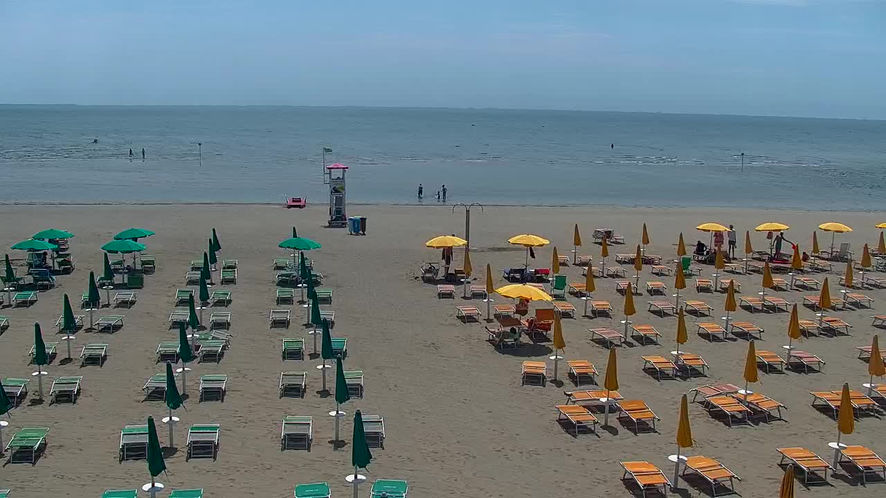 Spletna kamera v živo Grado: Pogledi na plažo in vodni park v realnem času