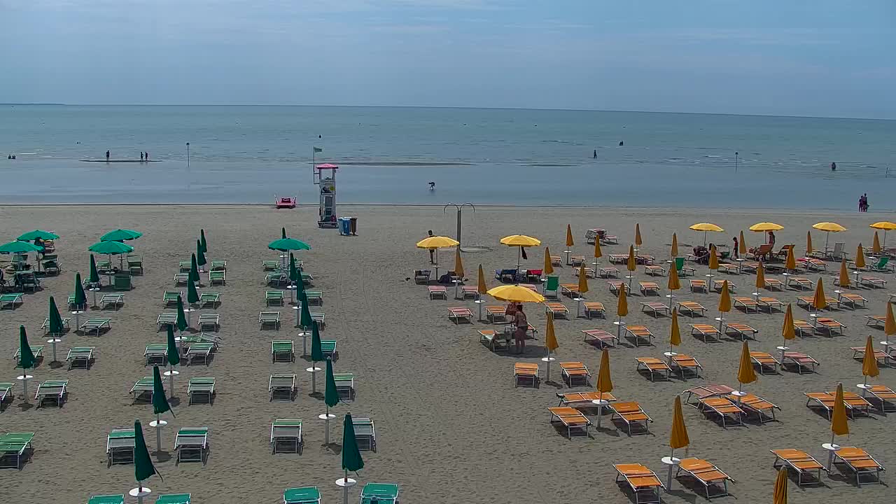 Grado Beach and Aquapark Views in Real Time