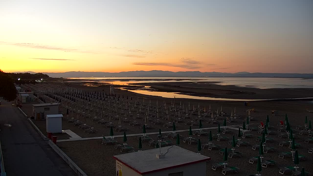 Grado Beach and Aquapark Views in Real Time