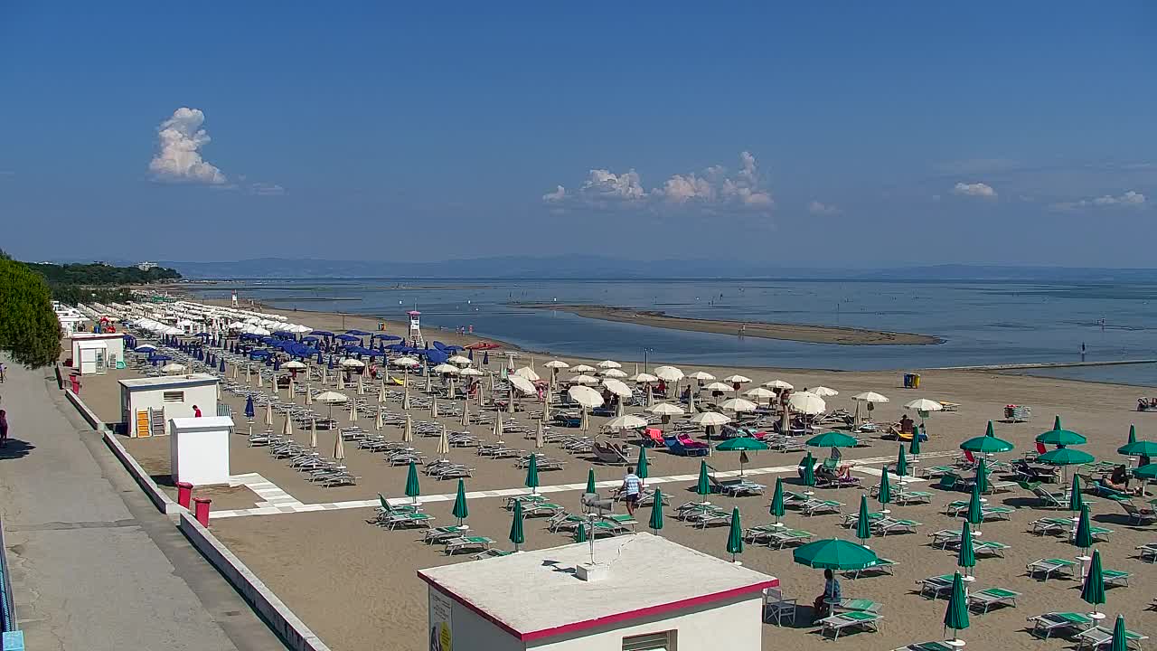 Grado Beach and Aquapark Views in Real Time