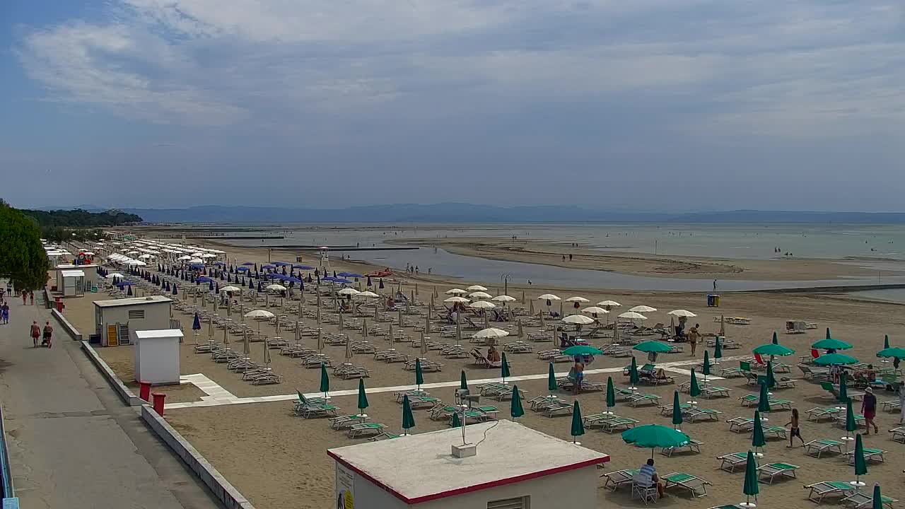 Webcam Live Grado: Vista sulla spiaggia e sull’acquapark in tempo reale