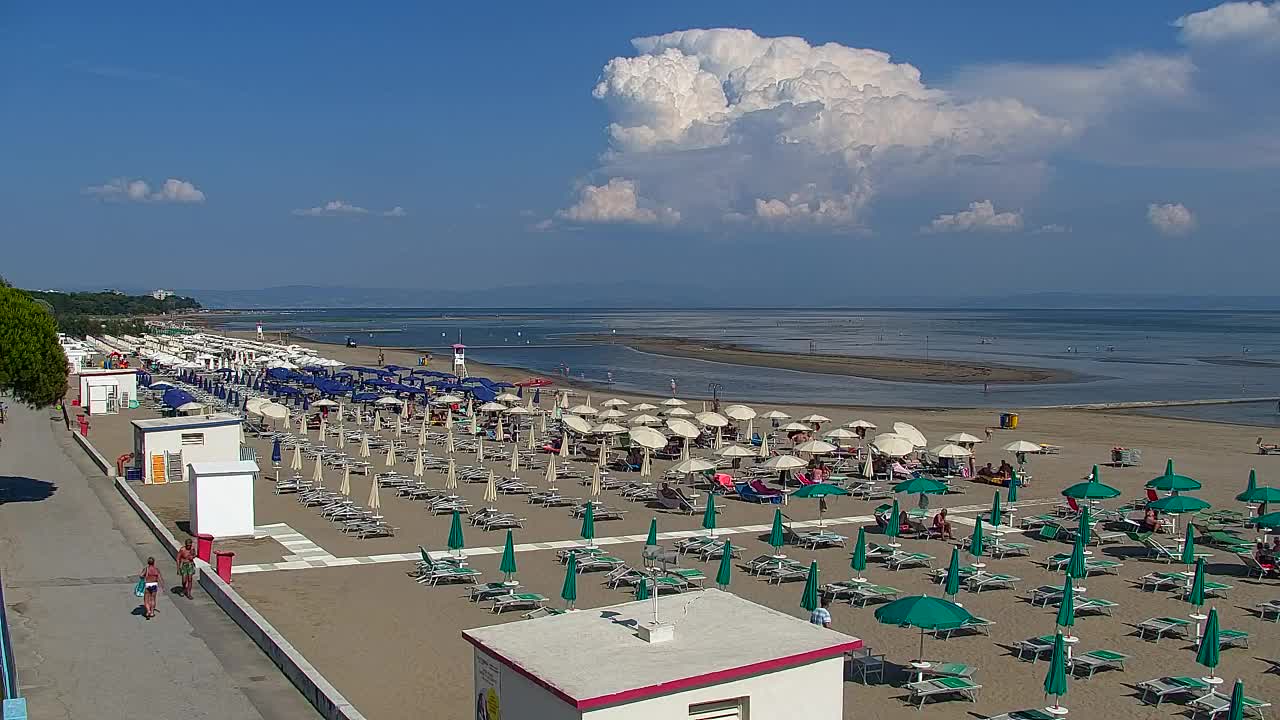 Grado Beach and Aquapark Views in Real Time
