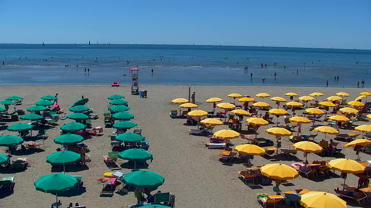 Grado Beach and Aquapark Views in Real Time