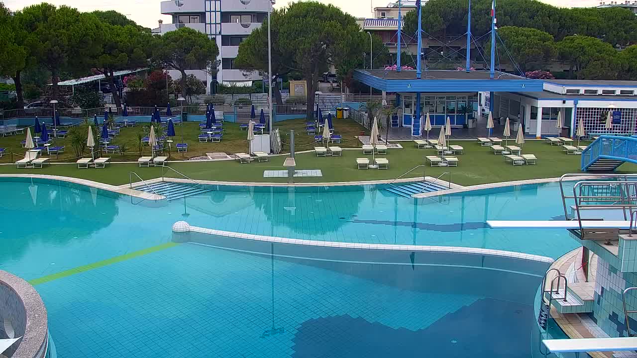 Grado Beach and Aquapark Views in Real Time
