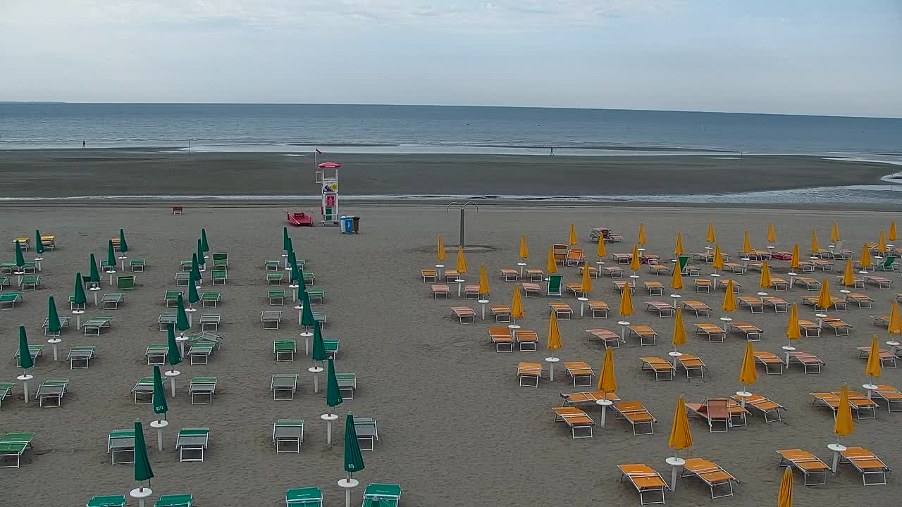Grado Beach and Aquapark Views in Real Time