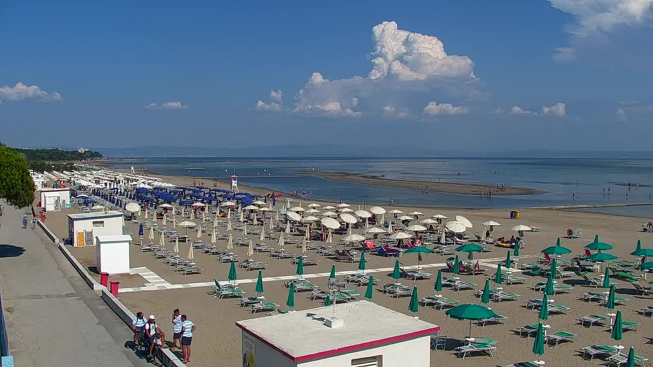 Webcam en direct Grado : Vues sur la plage et l’aquapark en temps réel