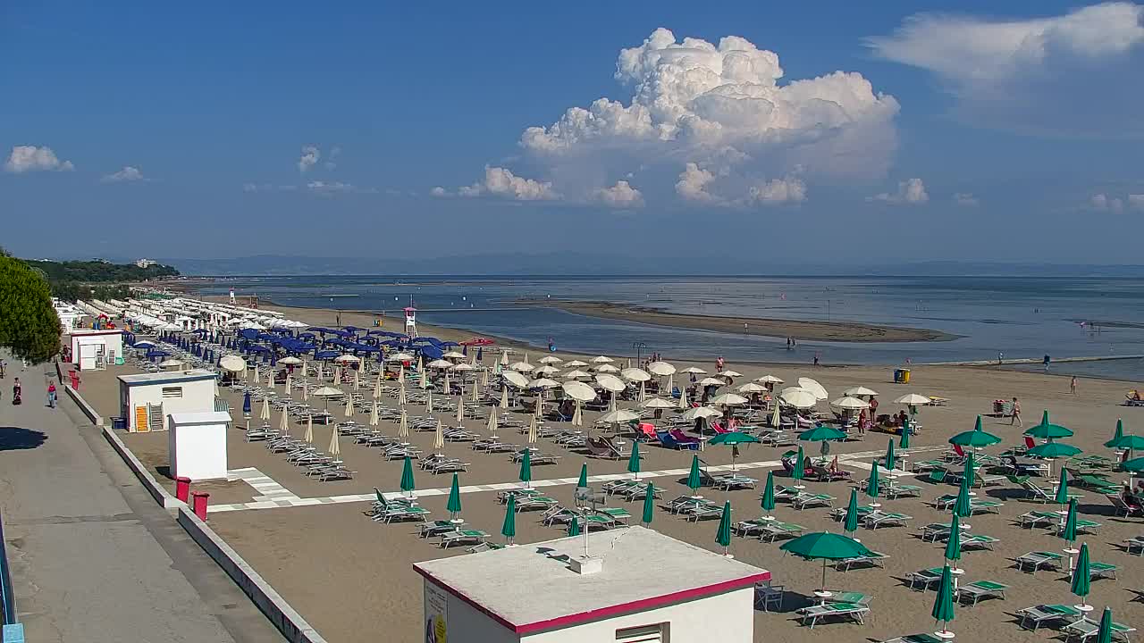 Webcam en direct Grado : Vues sur la plage et l’aquapark en temps réel