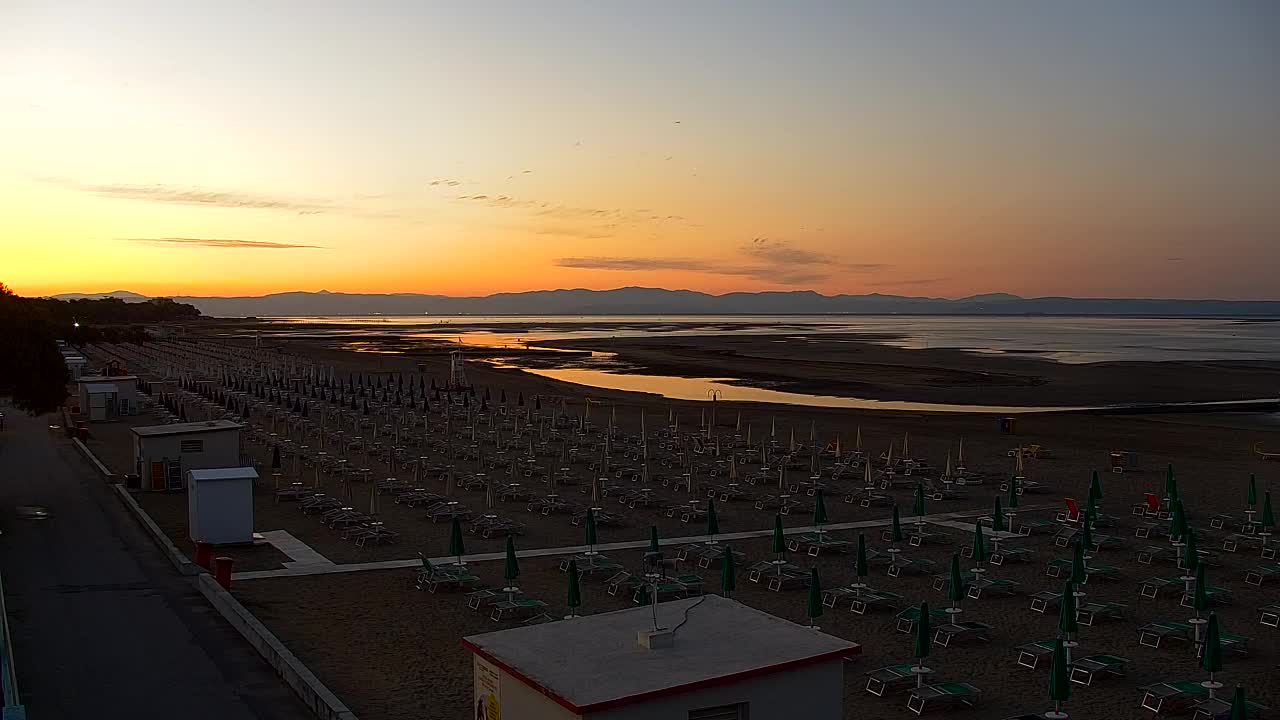 Grado Beach and Aquapark Views in Real Time