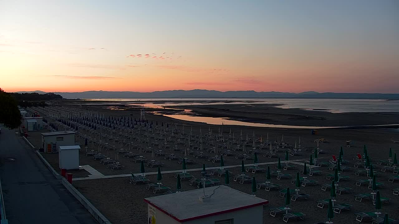 Grado Beach and Aquapark Views in Real Time