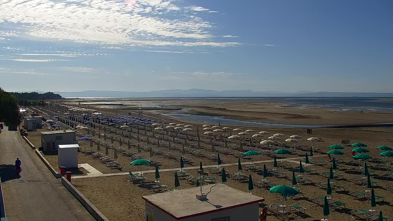 Grado Beach and Aquapark Views in Real Time