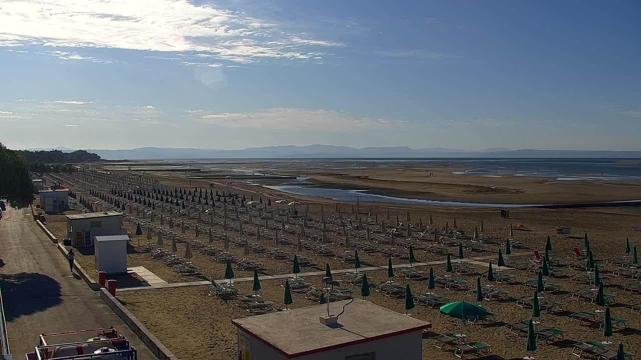 Grado Beach and Aquapark Views in Real Time