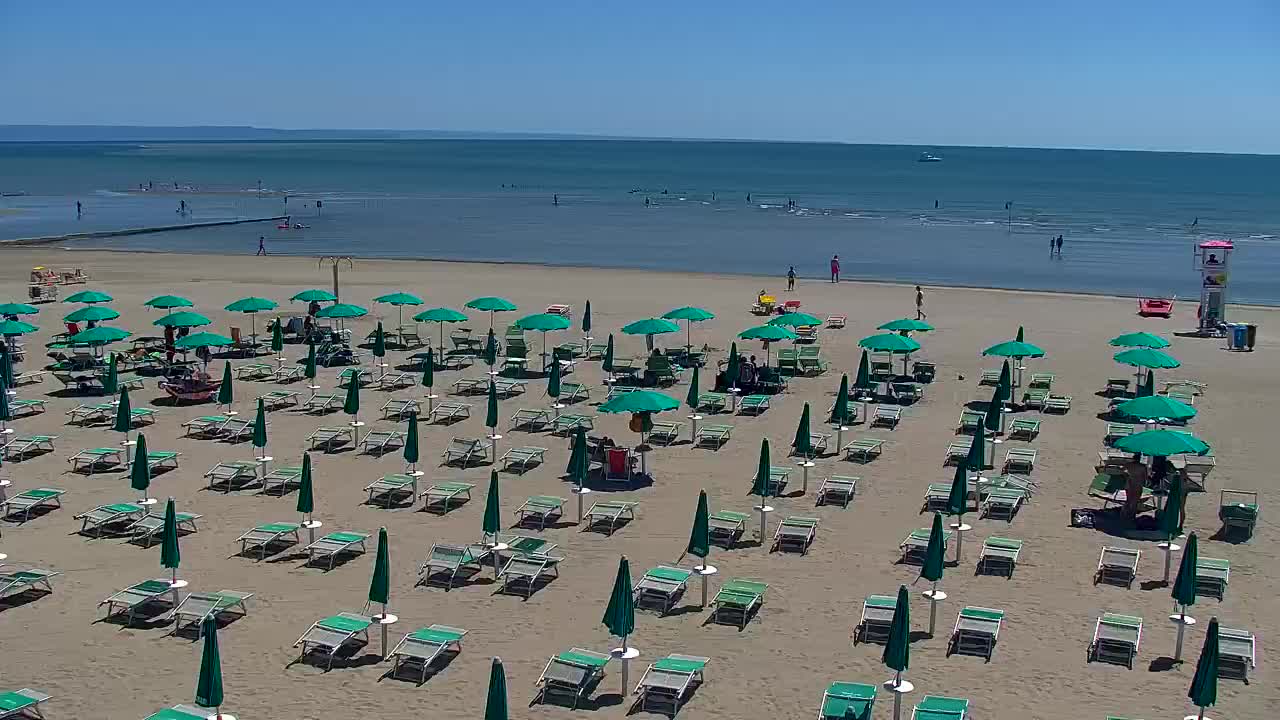 Grado Beach and Aquapark Views in Real Time
