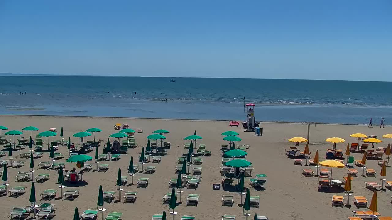 Grado Beach and Aquapark Views in Real Time