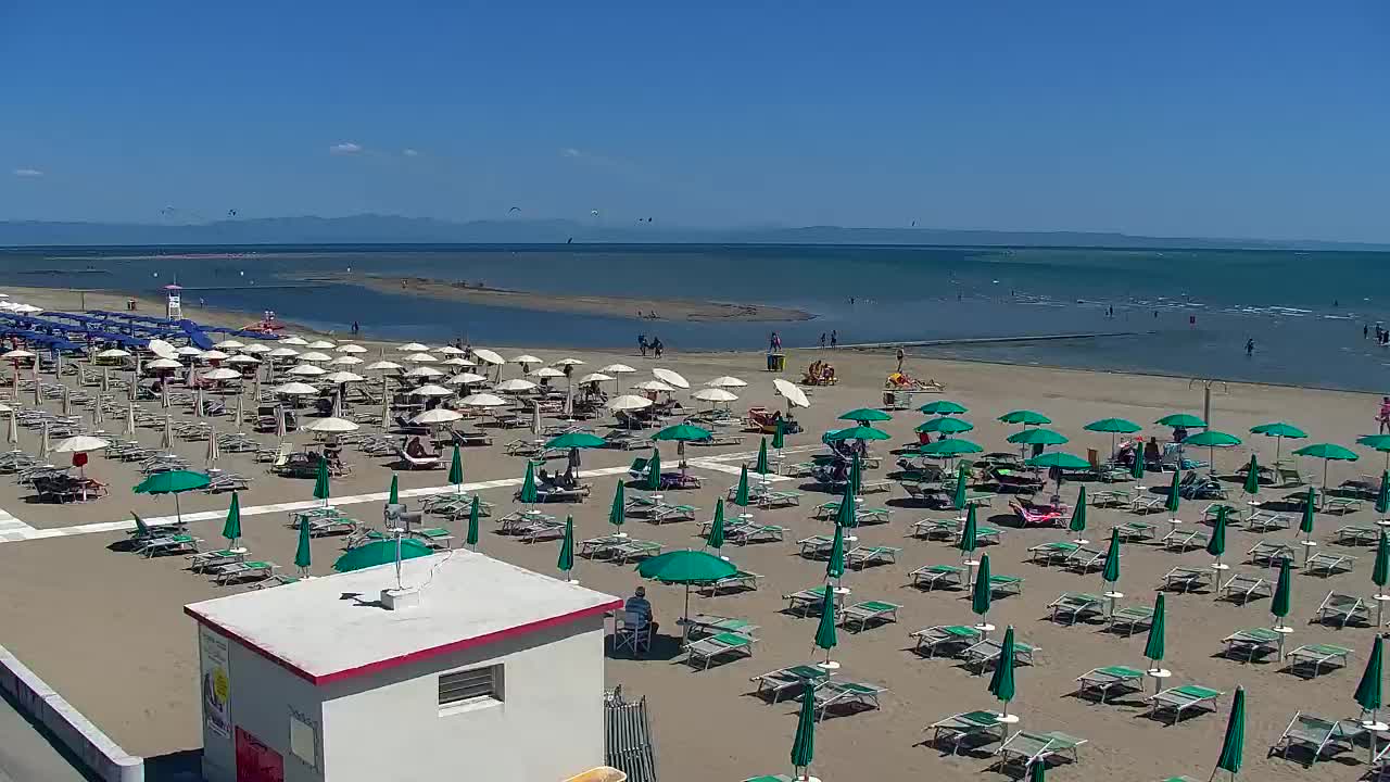 Grado Beach and Aquapark Views in Real Time