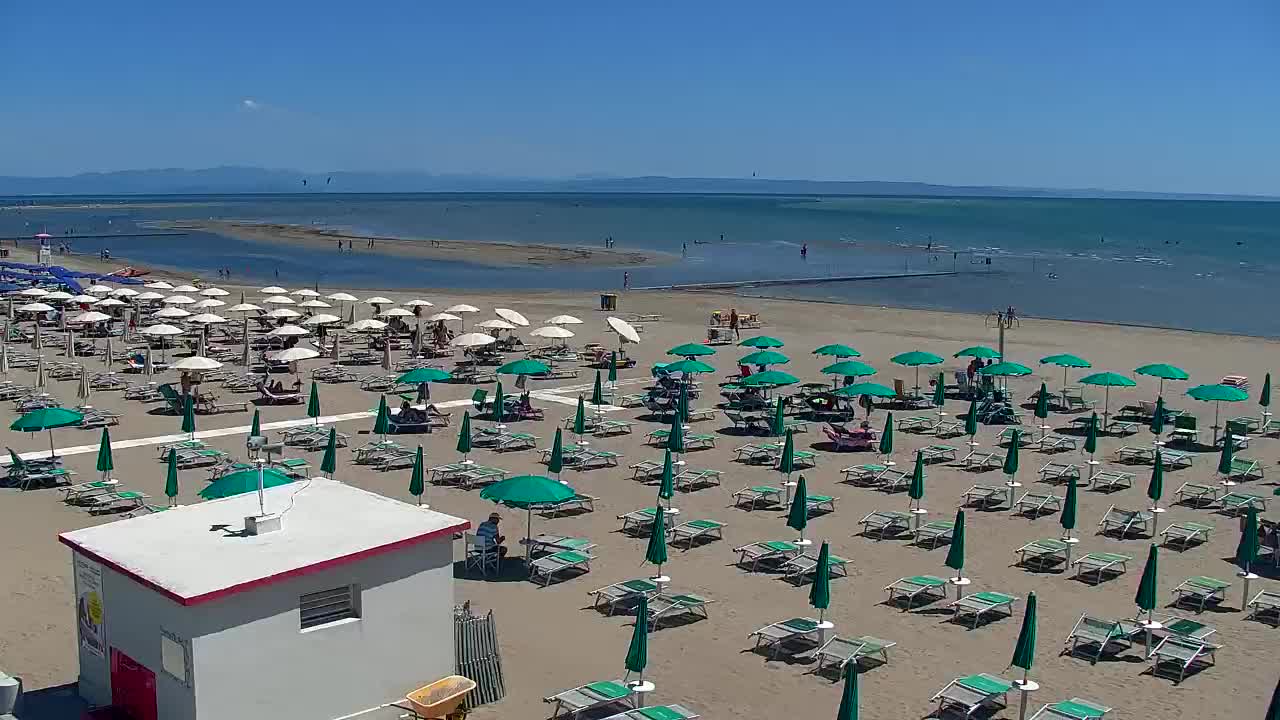 Grado Beach and Aquapark Views in Real Time