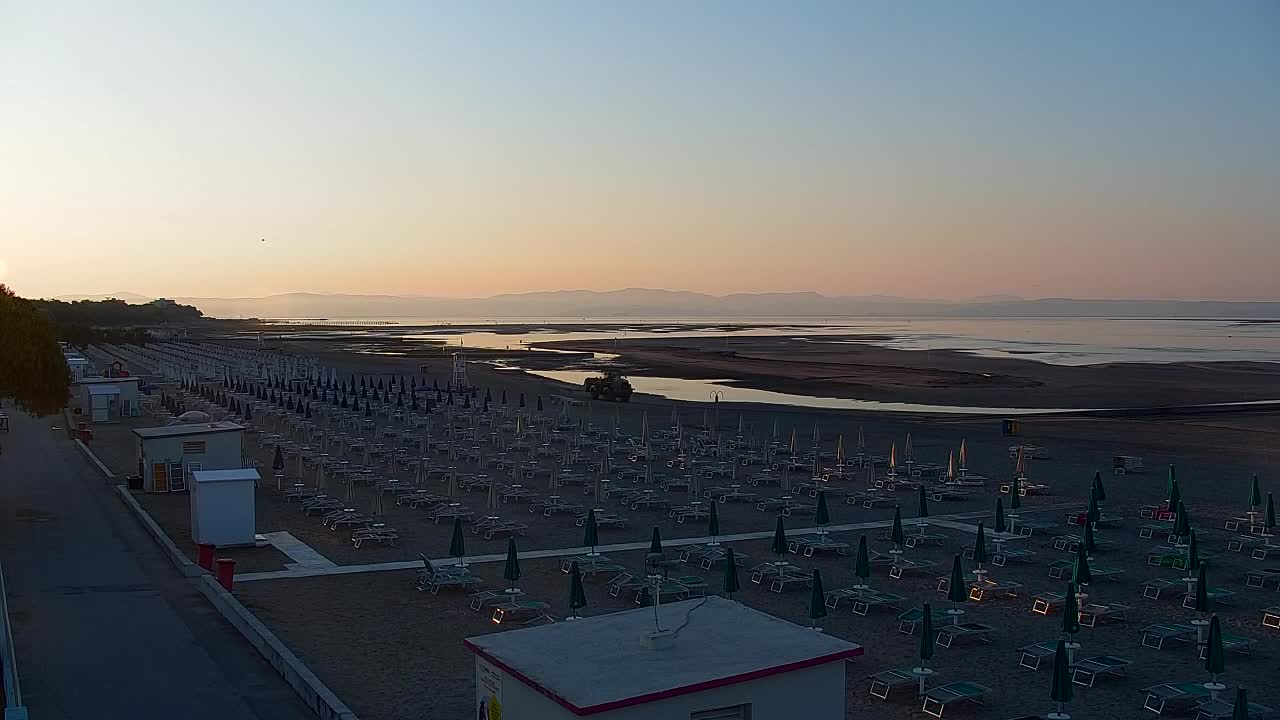 Grado Beach and Aquapark Views in Real Time