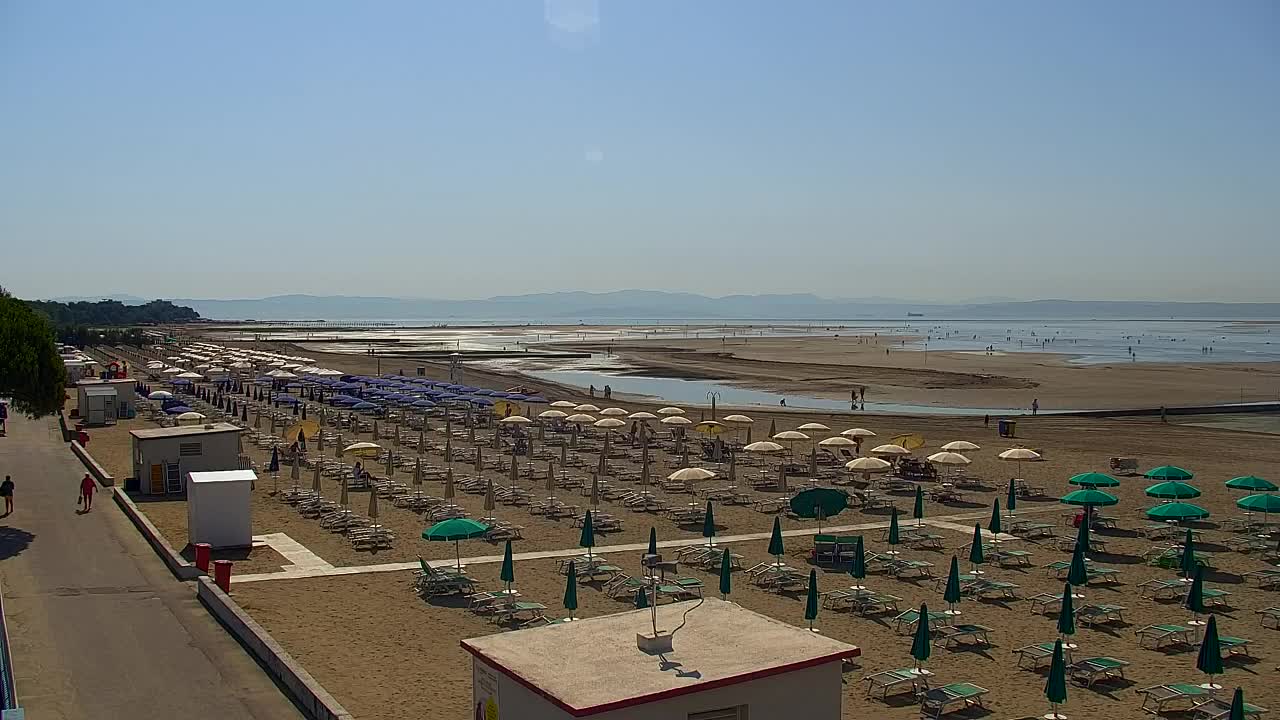 Grado Beach and Aquapark Views in Real Time