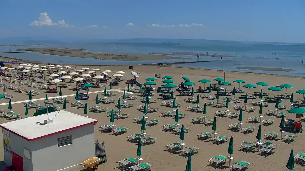 Webcam en direct Grado : Vues sur la plage et l’aquapark en temps réel