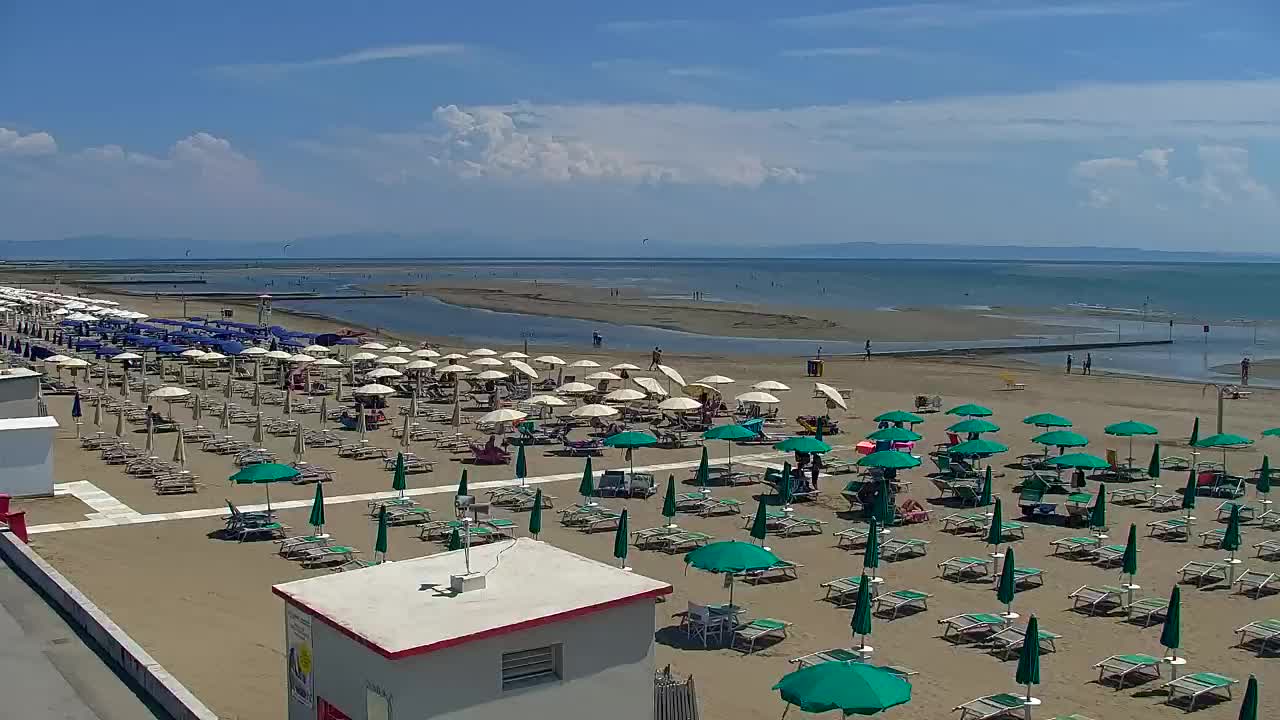 Grado Beach and Aquapark Views in Real Time