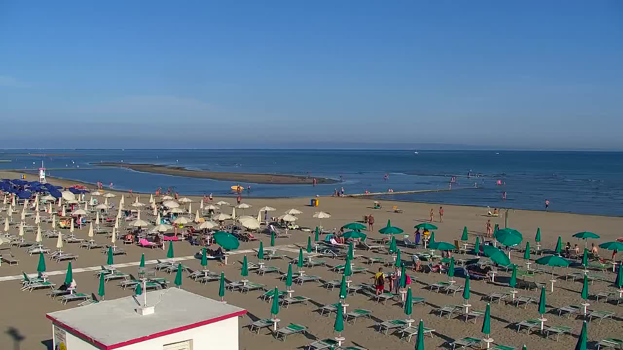 Grado Beach and Aquapark Views in Real Time
