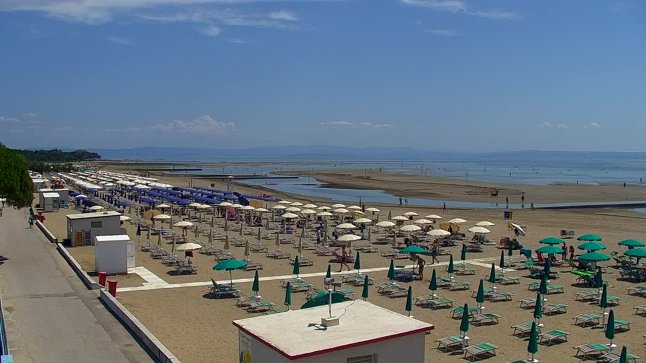 Grado Beach and Aquapark Views in Real Time