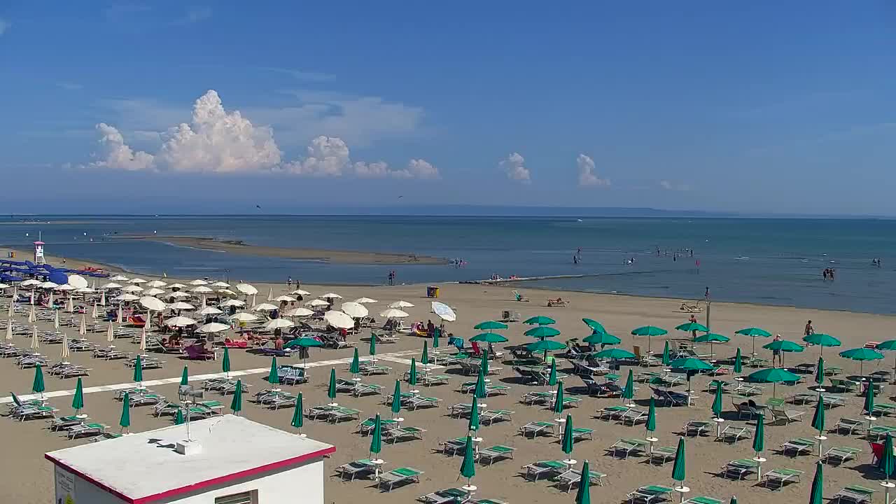 Grado Beach and Aquapark Views in Real Time
