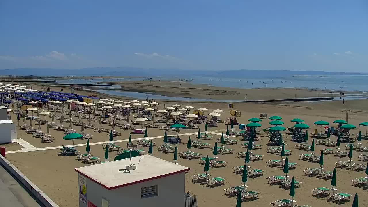 Webcam Live Grado: Vista sulla spiaggia e sull’acquapark in tempo reale