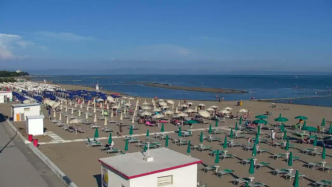 Grado Beach and Aquapark Views in Real Time